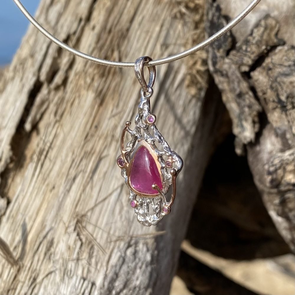 ruby & sapphire pendant