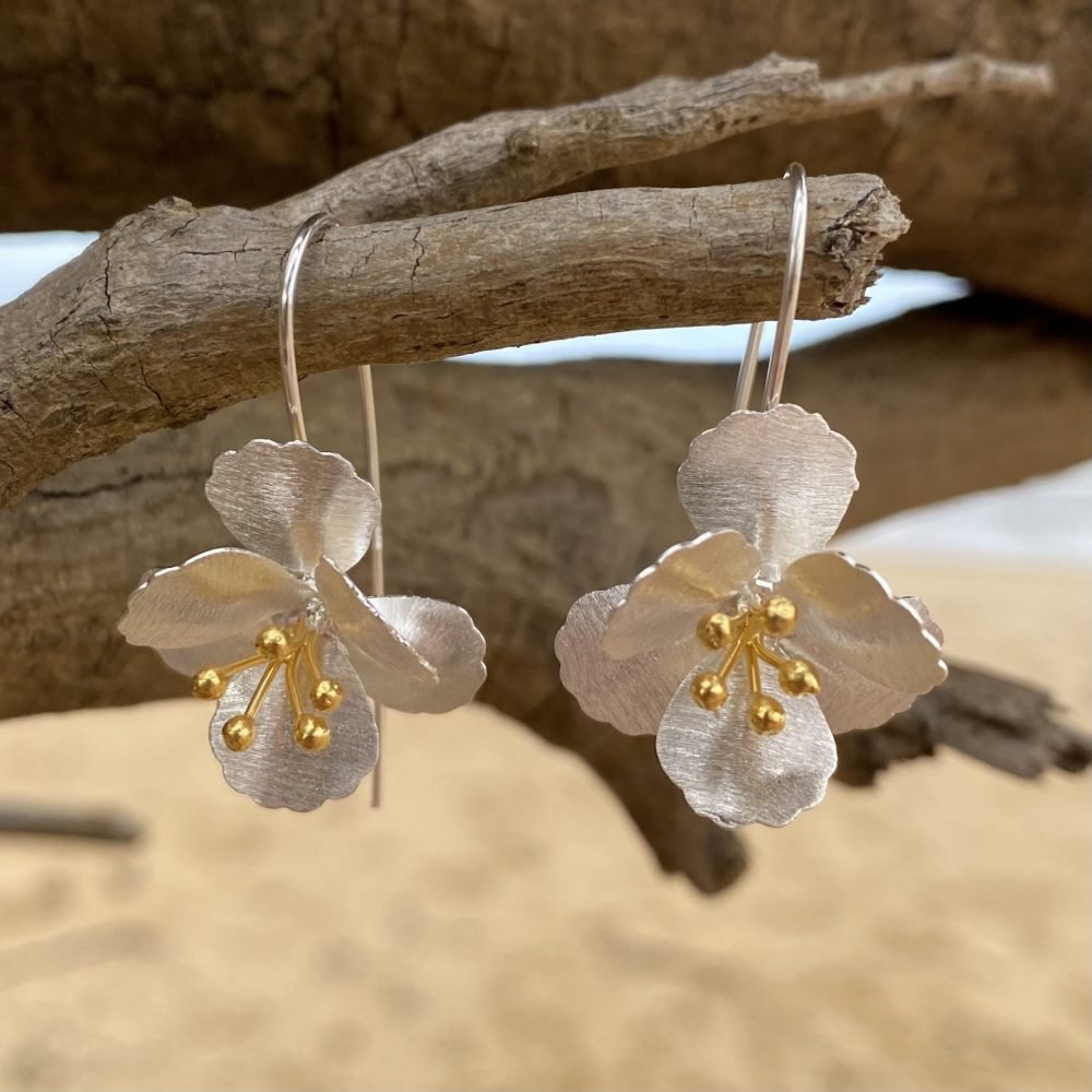 blossom flower earrings