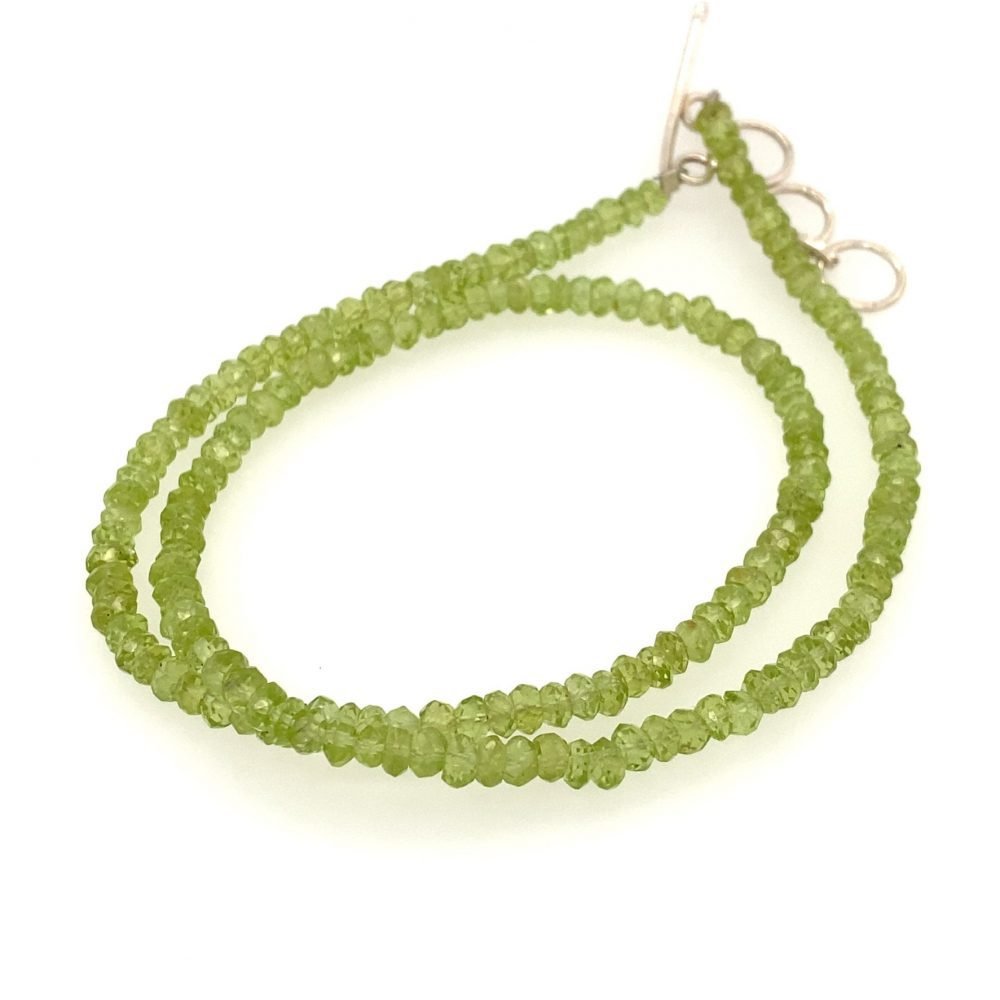 peridot faceted necklace