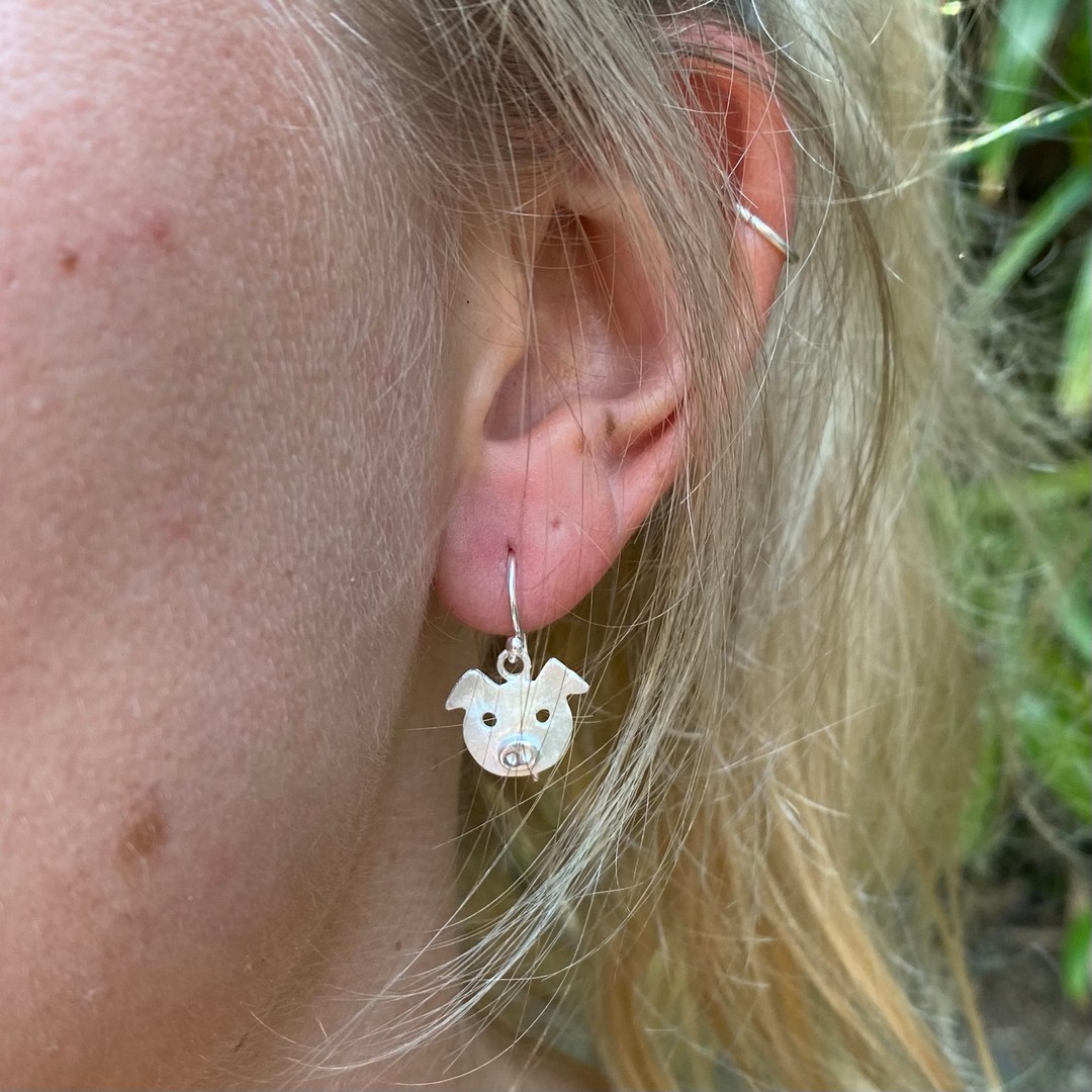 pig earrings