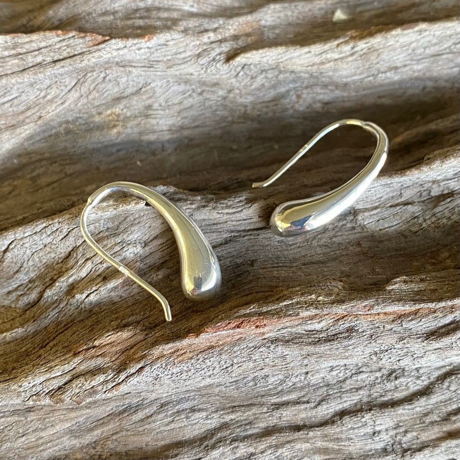 silver earrings