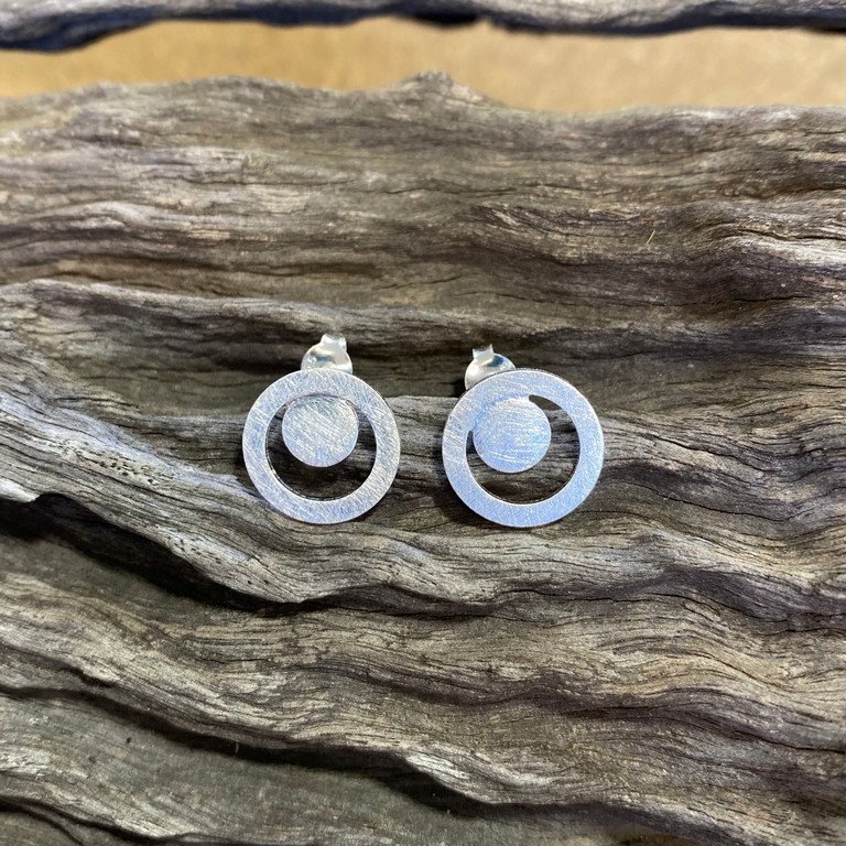 Sterling silver store post earrings