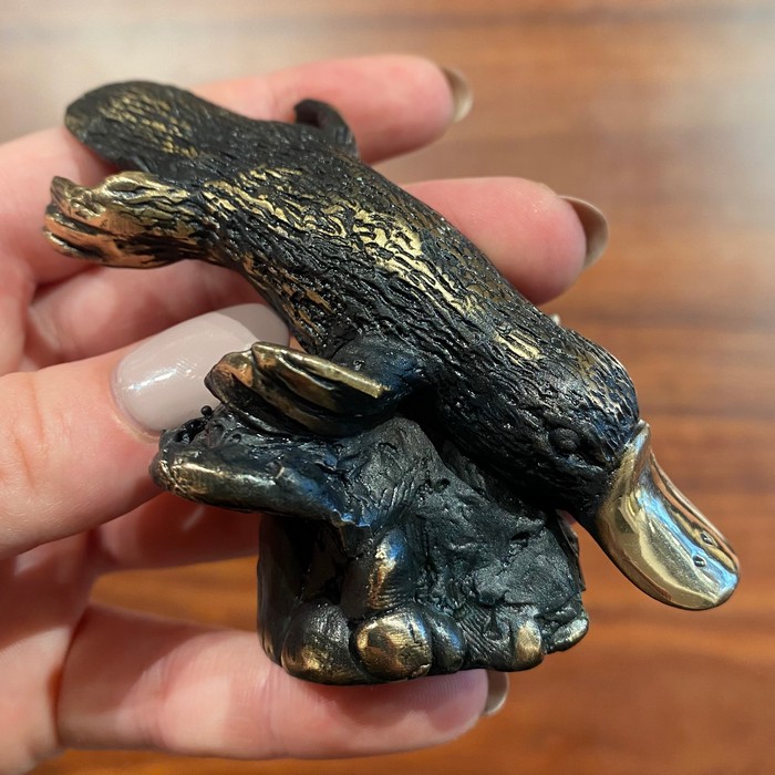 bronze platypus sculpture