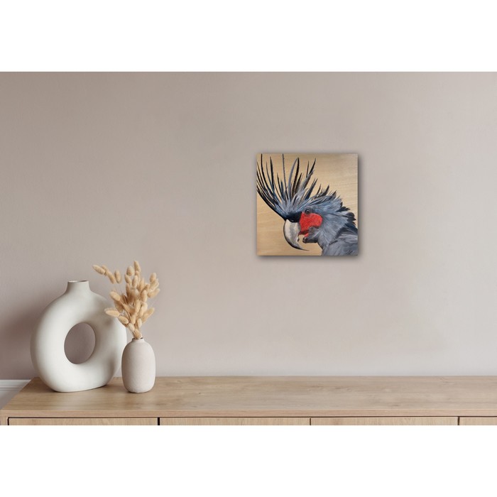 black cockatoo painting