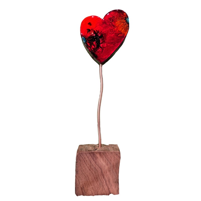 resin love heart
