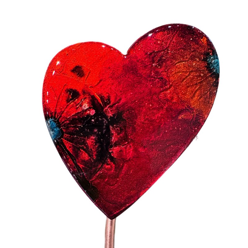 resin love heart