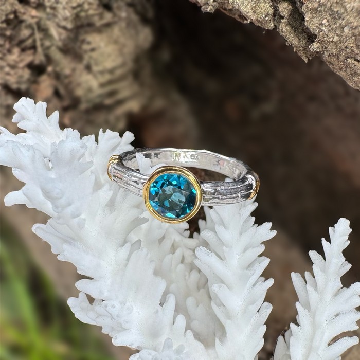 london blue topaz ring