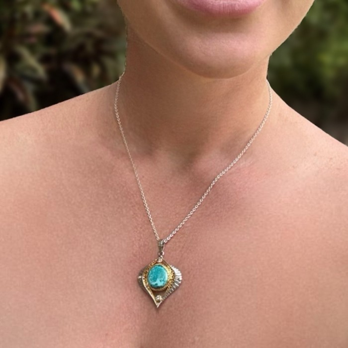 chrysocolla pendant